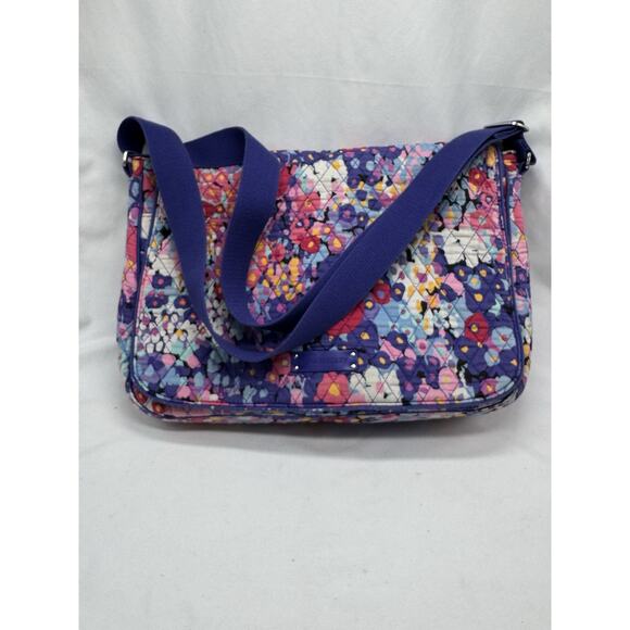 Vera Bradley Handbags - Vera Bradley Flower Floral Laptop Messenger Bag Work Bag Crossbody